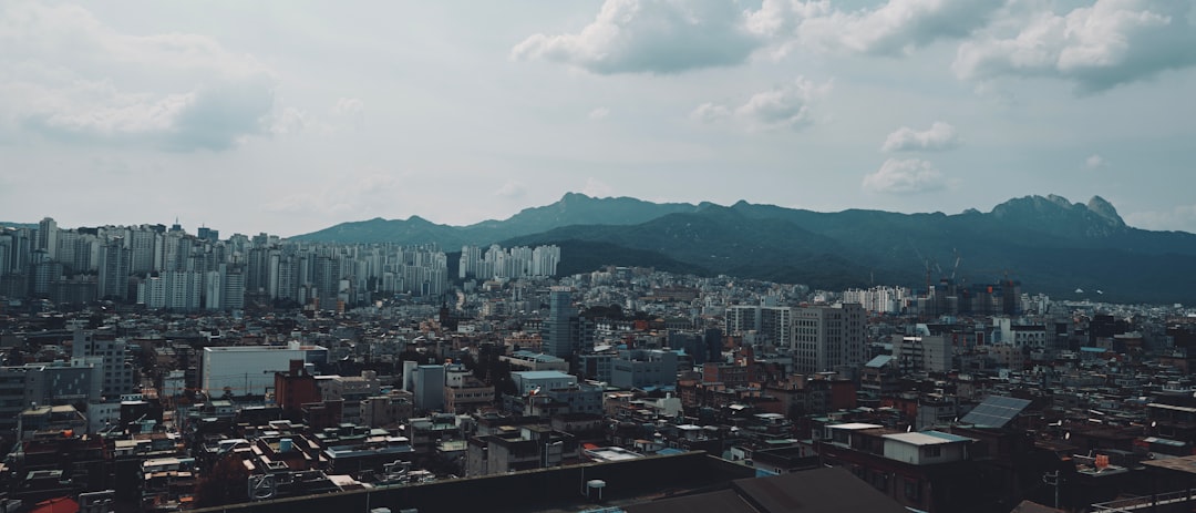 Korean apartment buildings Seoul
