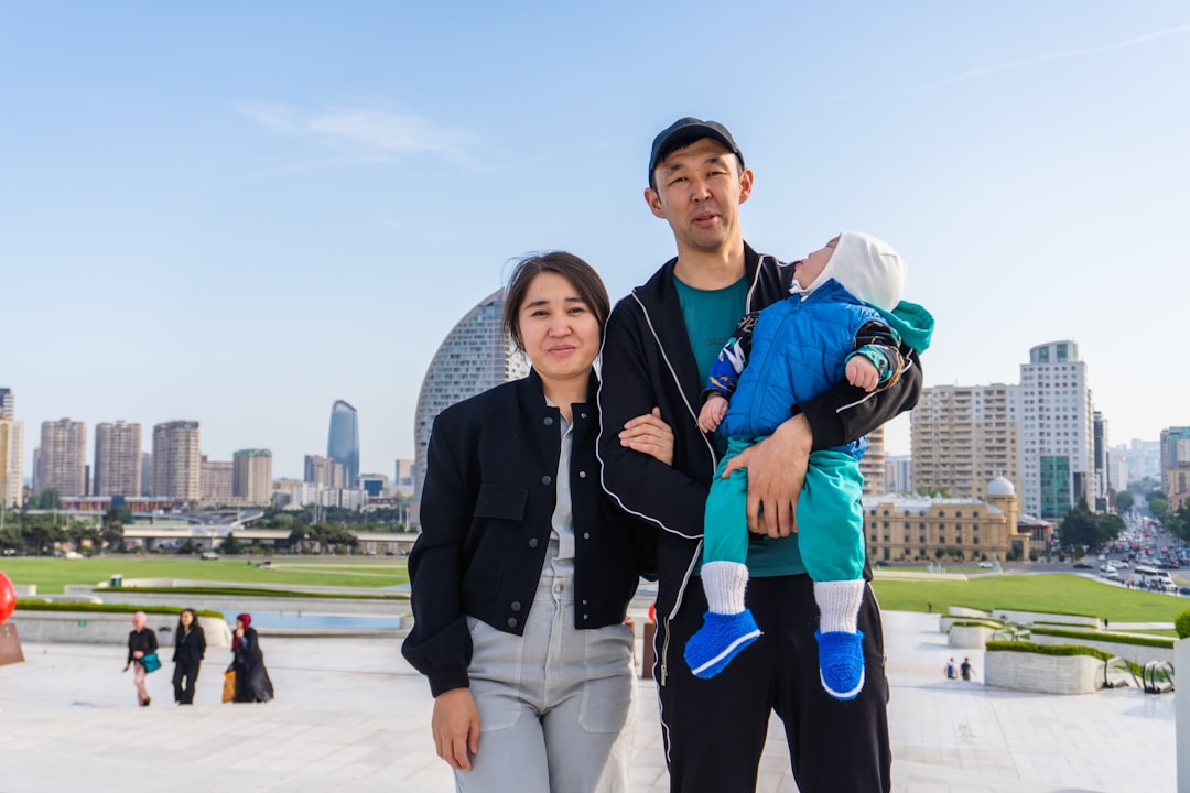 Korean family parents and child